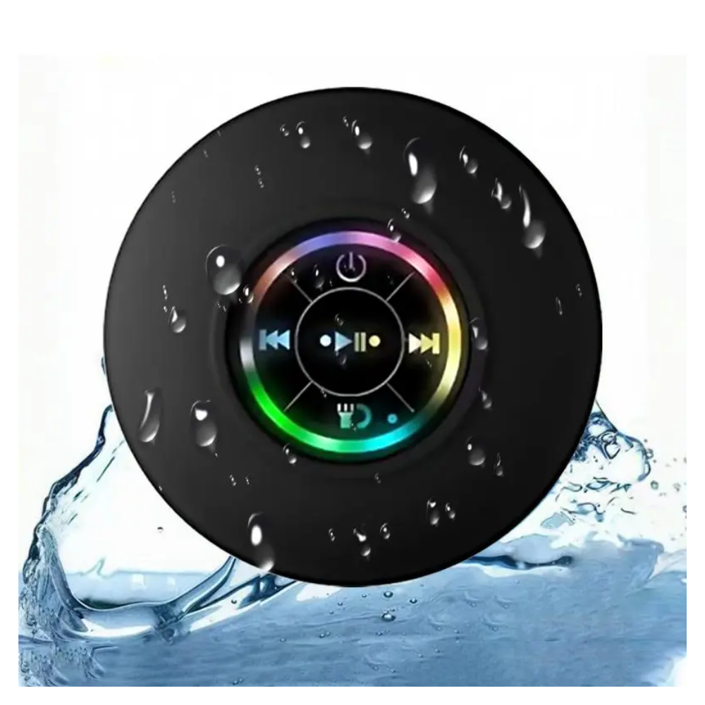 Parlante Ducha Rgb Impermeable Bluetooth